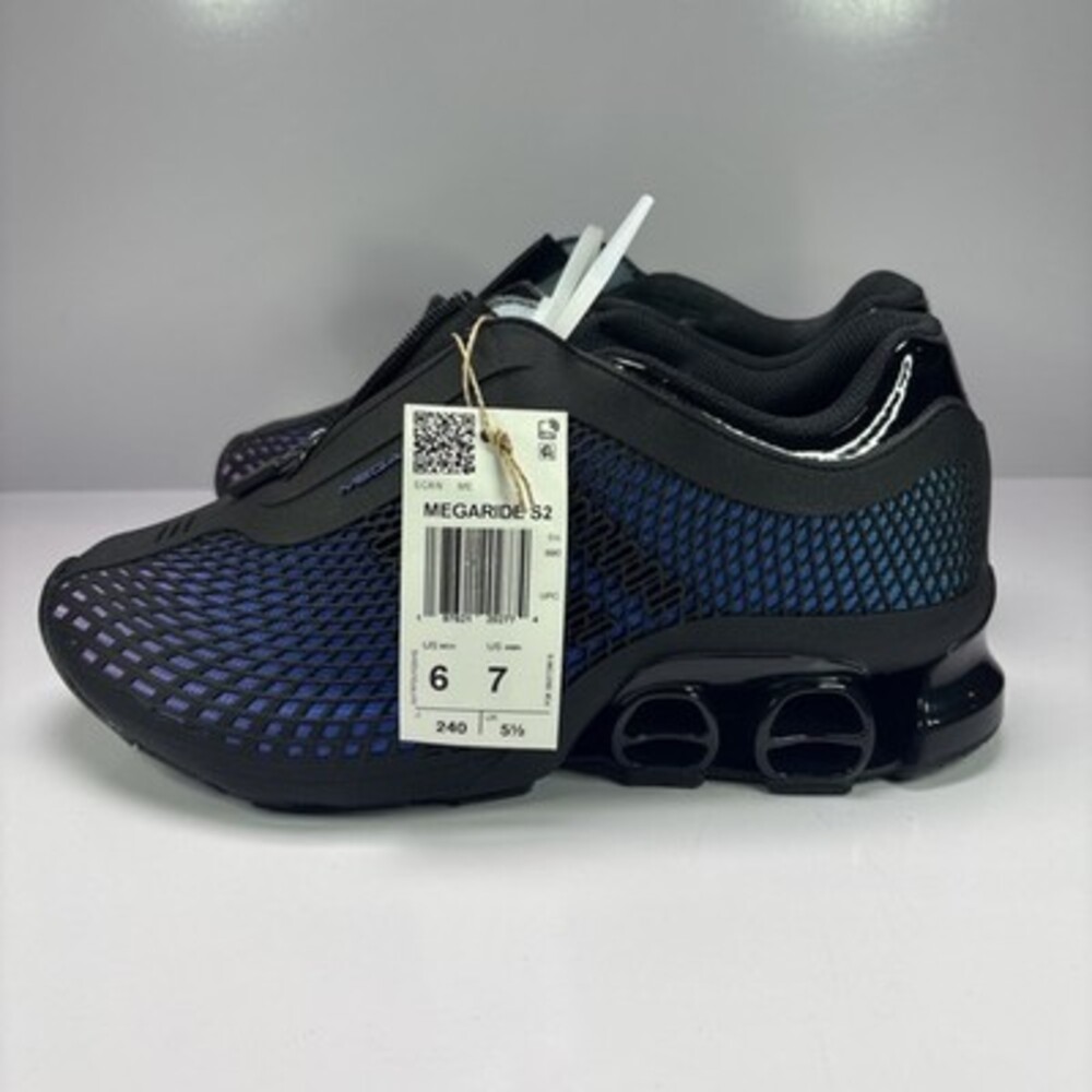 adidas Megaride S2 Lace Up  Mens Black Sneakers Casual Shoes JR5743 Sz 6